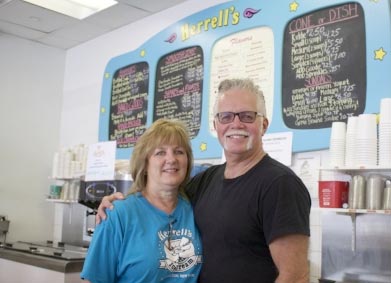 Rick and Cathy Meuser of Herrell's® in Huntington, New York