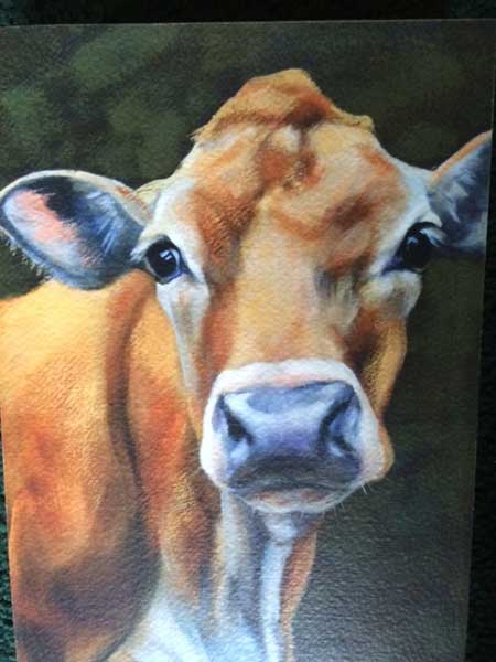 Painting of Bess the cow